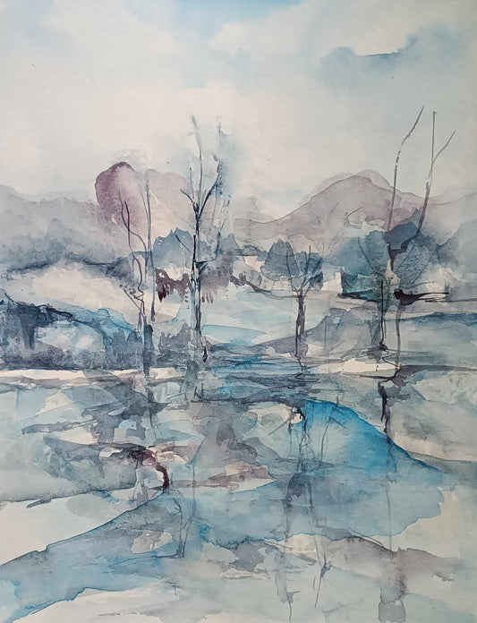 Crystal River - 40/30 , aquarelle , painting