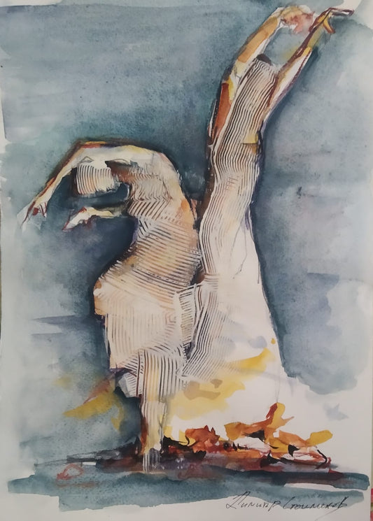 Nestinarki - 50/40 cm ,aquarelle , passe- portout